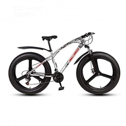Qinmo Fat Tire Mountainbike Qinmo Mountainbike, 26 Zoll Fat Tire Mountain Bike, Doppelaufhebung-Rahmen und Federgabel Gelnde Mountainbike, 24 Geschwindigkeit, 3 Schneidrad (Color : D, Size : 24 Speed)