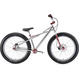 SE Bikes Fat Tire Mountainbike SE Bikes Fat Quad 26R BMX Bike 2021 (38cm, High Polish Silver)