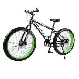 NBVCX Fahrräder Sport im Freien 26 Zoll 7-Gang-Snowbike Fat Tire Beach Mountainbike mit variabler Geschwindigkeit Doppelscheibenbremse Stoßdämpfer Fahrradrahmen mit hohem Kohlenstoffstahlgehalt | Mutige Reifen | S