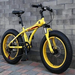 Suge Fahrräder Suge 20-Zoll-Mountainbikes, Jungen-Mdchen-Fat Tire MBT-Fahrrad, Doppelscheibenbremse, High-Carbon Stahlrahmen, 7-Gang (Color : A)