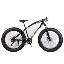 Tbagem-Yjr Fat Tire Mountainbike Tbagem-Yjr Mountainbike, 26-Zoll-Rad Doppelscheibenbremse Breitreifen Stadt Straßenfahrrad (Color : Black, Size : 27 Speed)
