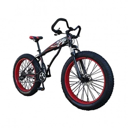 WN-PZF Fahrräder WN-PZF 24-Gang-Fahrrad, Outdoor-Sport-Mountainbike-Snowbike für Erwachsene, 4-Zoll-Verbreiterungsräder + Scheibenbremssystem + Schmetterlingsgriff, 24 inches