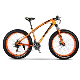 WYFDM Fahrräder, ATV Snowbike 26 Zoll 20 Zoll / 21 Geschwindigkeit Doppelscheibenbremse Breitreifen Geländegeschwindigkeit Auto 4,0 Verbreiterte Big Tire Buffer Mountainbike,Orange