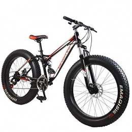 XIAOFEI Fat Tire Mountainbike XIAOFEI Mountainbike / Gute Qualität Downhill MTB Fahrrad / Bike, Aluminiumlegierung Rahmen 21 Geschwindigkeit 26"* 4.0 Fat Tire Mountainbike Fat Bike, Rot, 26"