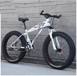 XXCZB Fahrräder XXCZB Fat Tire Hardtail Mountainbikes mit Vorderradaufhängung für Erwachsene Männer Frauen 100 breite Reifen Anti-Rutsch-Mountainbike Dual-Disc-Fahrrad aus kohlenstoffhaltigem Stahl