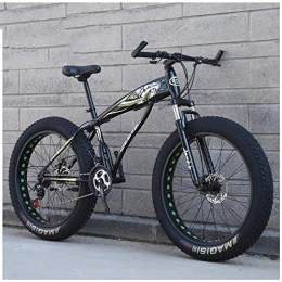 XXCZB Fahrräder XXCZB Fat Tire Hardtail Mountainbikes mit Vorderradaufhängung für Erwachsene Männer Frauen 101 breite Reifen Anti-Rutsch-Mountainbike Dual-Disc-Fahrrad aus kohlenstoffhaltigem Stahl