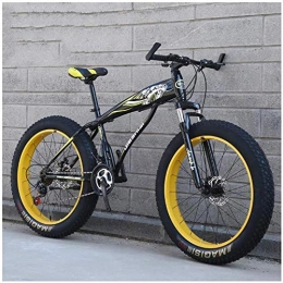 XXCZB Fahrräder XXCZB Fat Tire Hardtail Mountainbikes mit Vorderradaufhängung für Erwachsene Männer Frauen 13 breite Reifen Anti-Rutsch-Mountainbike Dual-Disc-Fahrrad aus kohlenstoffhaltigem Stahl