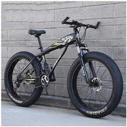 XXCZB Fahrräder XXCZB Fat Tire Hardtail Mountainbikes mit Vorderradaufhängung für Erwachsene Männer Frauen 45 breite Reifen Anti-Rutsch-Mountainbike Dual-Disc-Fahrrad aus kohlenstoffhaltigem Stahl