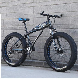 XXCZB Fahrräder XXCZB Fat Tire Hardtail Mountainbikes mit Vorderradaufhängung für Erwachsene Männer Frauen 77 breite Reifen Anti-Rutsch-Mountainbike Dual-Disc-Fahrrad aus kohlenstoffhaltigem Stahl