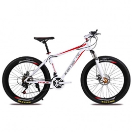ZGYQGOO 26 Zoll Mountainbike 21 Speed ​​Wheels Doppelfederung Fahrrad Scheibenbremsen Carbon Stahlrahmen, Rot
