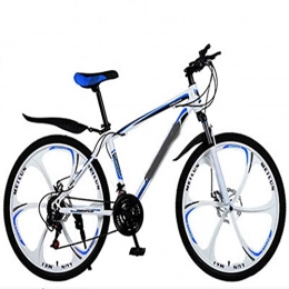 WXXMZY Fahrräder 26 Zoll 21-30 Speed ​​Mountainbike | Männliches Und Weibliches Erwachsenenrad Mountainbike | Doppelscheibenbremse Fahrrad Mountainbike (Color : White Orchid, Size : 24 inches)
