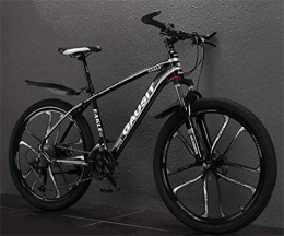 WJSW Fahrräder 26 Zoll Mountainbike für Erwachsene, Fahrdämpfung Dual Suspension Herren MTB Rennrad (Farbe: Schwarz Weiß, Größe: 27 Geschwindigkeit)