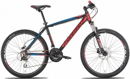 Montana Bike Fahrräder 26 Zoll Mountainbike Montana Spidy 21 Gang, Farbe:schwarz-rot, Rahmengröße:40 cm