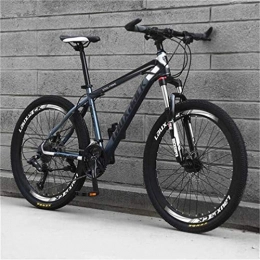 Bbhhyy Fahrräder 26 Zoll Mountainbike, Sport Und Freizeit Fahrrad Männer Doppelaufhebung / Scheibenbremsen (Color : Black Ash, Size : 21 Speed)