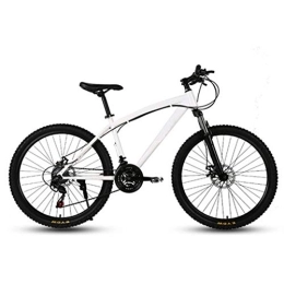D&XQX Fahrräder 26-Zoll-Mountainbikes, Doppelscheibenbremse Hardtail Mountainbike, Herren Damen High-Carbon Stahl All Terrain Alpine Fahrrad Anti-Rutsch-Bikes, 24 Speed