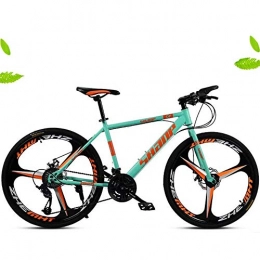 BXL Mountainbike Adult Mountainbike, 24 „ / 26“ Räder, Doppelscheibenbremse Fahrrad, Mit Verstellbarem Sitz, Grün 21 Geschwindigkeit, 24