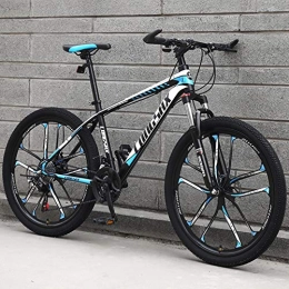 AP.DISHU Fahrräder AP.DISHU 27 Geschwindigkeiten Mountainbike Leichter Kohlenstoffstahlrahmen Mountainbike Doppelscheibenbremse Rennrad, Blau, 26inch