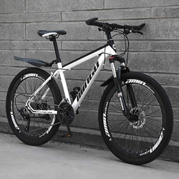 AP.DISHU Fahrräder AP.DISHU Mountainbike, Carbon Stahlrahmen 27-Gang-Schaltrad Fr Erwachsene Langlaufrad Fr Erwachsene, Wei, 26inch