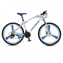 AZXV Fahrräder AZXV Herren Mountainbike, Suspension Hohe Stahl MTB Fahrrad, 21 Geschwindigkeiten Antriebsstrang, 26-Zoll-Rad, Dual-Scheibenbremse rutschfeste, für Erwachsene Mountainbik Sky blue-24inch