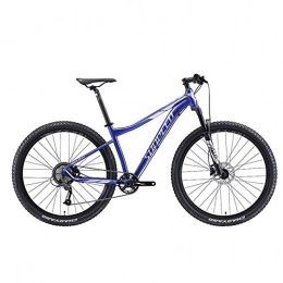 BCX Fahrräder BCX 9-Gang-Mountainbikes, Aluminiumrahmen-Herrenfahrrad mit Vorderradaufhängung, Unisex-Hardtail-Mountainbike, All-Terrain-Mountainbike, Blau, 27, 5 Zoll, Blau, 29 Zoll