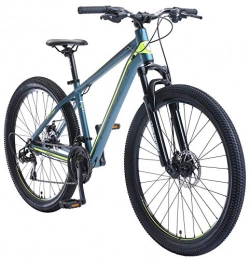 BIKESTAR Mountainbike BIKESTAR Hardtail Aluminium Mountainbike Shimano 21 Gang Schaltung, Scheibenbremse 27.5 Zoll Reifen | 16 Zoll Rahmen Alu MTB | Blau Grün