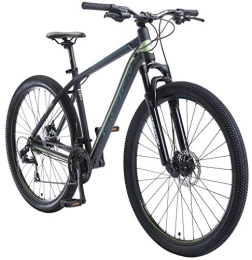 BIKESTAR Mountainbike BIKESTAR Hardtail Aluminium Mountainbike Shimano 21 Gang Schaltung, Scheibenbremse 29 Zoll Reifen | 19 Zoll Rahmen Alu MTB | Schwarz Grün