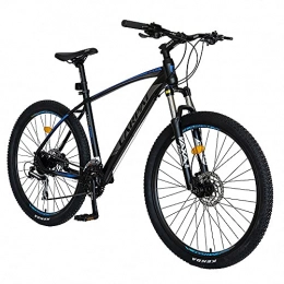 CARPAT Mountainbike CARPAT Mountainbike Fahrrad Herren 27.5 Zoll Aluminium Bike Shimano 24 Gang Schaltung, 17.76 Zoll Rahmen Alu MTB Vollgefedert (Blau)