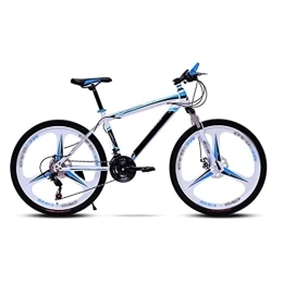 COUYY Mountainbike COUYY Fahrrad Mountainbike 21 / 24 Geschwindigkeit mit Doppelscheibenbremse, Erwachsener MTB mit hoher Kohlenstoffstahl, Hardtail-Fahrrad mit verstellbarem Sitz, Weiß, 21 Speed