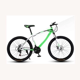 COUYY Mountainbike COUYY Fahrräder Erwachsene Mountainbike 24 Zoll, 21 / 24 Geschwindigkeit mit Doppelscheibenbremse Hochkohlenstoffstahl Erwachsene MTB Hardtail mit Verstellbarer Sitzschüler, Grün, 24 Speed