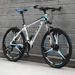 DFEIL Fahrräder DFEIL Blau White Knight 26 Zoll Lang Mountainbike, High-Carbon Stahl Hardtail Mountainbike, Berg Fahrrad mit Federung vorne Adjustable Seat (Color : 21 Speed)