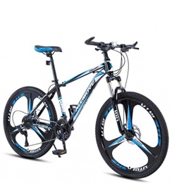 DGAGD Fahrräder DGAGD 24 Zoll Mountainbike männliche und weibliche Erwachsene Variable Geschwindigkeit Rennen ultraleichtes Fahrrad DREI-Messer-Rad-Schwarz Blau_30 Geschwindigkeit