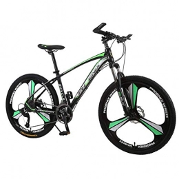 Dpliu Berg Fahrrad, 26 Zoll-Rad-Doppel-Full Suspension Mountain Bike 27 Geschwindigkeit Aluminium Rahmen mit Scheibenbremsen und Federgabeln (Color : Green)