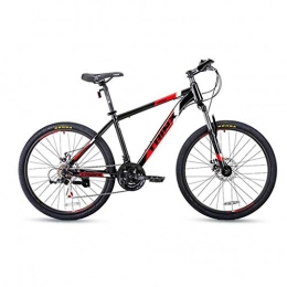 Dsrgwe Fahrräder Dsrgwe Mountainbike, 26inch Mountainbike / Fahrräder, Carbon-Stahlrahmen, Vorderradaufhängung und Doppelscheibenbremse, 21 Geschwindigkeit, 17inch-Rahmen (Color : Black)