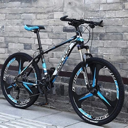 MSM Fahrräder Erwachsene Mountainbike, Hardtail Fahrrad Mit Front-aufhängung, 26 Zoll 30 Geschwindigkeit Aluminium Leicht Mountainbike Schwarz Und Blau 26", 30-Gang