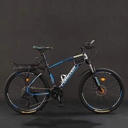 MW Mountainbike Fahrrad, 26 Zoll 21 / 24 / 27 / 30 Geschwindigkeit Mountain Bikes, Hard Tail-Gebirgsfahrrad, Leicht Fahrrad Mit Verstellbarem Sitz, Doppelscheibenbremse, Black Blue, 30 Speed