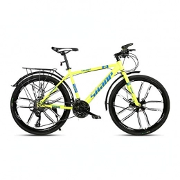 Yuxiaoo Fahrräder Fahrrad, 26 Zoll dickes Rad Mountainbike, 27-Gang-Fahrrad, für Erwachsene und Jugendliche, Rahmen aus kohlenstoffhaltigem Stahl, Doppelscheibenbremse, nicht leicht zu verformen / B / 168x95cm
