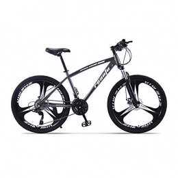 Yuxiaoo Mountainbike Fahrrad, 30-Gang-All-Terrain-Fahrrad, 24 / 26"Mountainbike, mit verstellbarem Sitz und Rahmen aus kohlenstoffhaltigem Stahl, für Erwachsene, rutschfest, Doppelscheibenbremse / B / 159x93cm