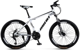 Generic Fahrräder Fahrrad, Mountainbike, Mountainbike mit Doppelfederung, 26-Zoll-Räder, Fahrrad für Erwachsene, Jungen (Color : Black White, Size : 30 Speed)