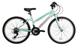 Falcon Kinder-Mountainbike Aurora, grün und pink, Stahlrahmen 33 cm, 18 Gänge vorne und hinten, V-Brake-Bremse, Reifenprofil: 4,95 cm breit