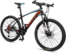 FANLIU Fahrräder FANLIU 33-Speed Mountain Bikes, Mnner Aluminiumrahmen Scheibenbremse Hardtail Mountainbike, Damen-Gebirgsfahrrad, All Terrain Mountainbike (Color : Blue, Size : 27.5 Inch)