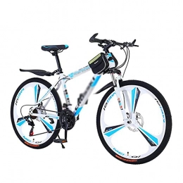 FBDGNG Mountainbike FBDGNG Mountainbike, 26 Zoll (66 cm), 21 Gänge, doppelte Scheibenbremse, MTB für Jungen, Mädchen, Herren und mit Karbonstahl-Rahmen (Größe: 24 Gänge, Farbe: Blau)