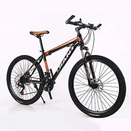Zhangxaiowei Fahrräder Feiteng Nicht klappbares Mountainbike, 26-Zoll-Stahlrad, 21-Gang-Fahrrad, Doppelscheibenbremsen, verdicktes Rennrad, Anpassung an Verschiedene Umgebungen, Orange