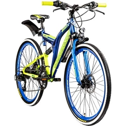 Galano Fahrräder Galano 26 Zoll MTB Fully Adrenalin DS Mountainbike STVZO Jugendfahrrad Farbe:dunkelblau