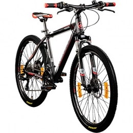 Galano Fahrräder Galano 26 Zoll Toxic Mountainbike Hardtail MTB Jugendmountainbike Jugendfahrrad (schwarz / rot, 46 cm)
