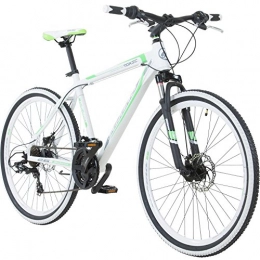 Galano Fahrräder Galano 26 Zoll Toxic Mountainbike Hardtail MTB Jugendmountainbike Jugendfahrrad (Weiss / grün, 36 cm)
