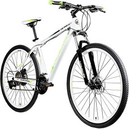 Galano Mountainbike Galano Infinity Mountainbike für Damen und Herren ab 175 cm Fahrrad Bike Hardtail 29 Zoll Shimano Schaltwerk 24 Gänge (Weiss / grün)