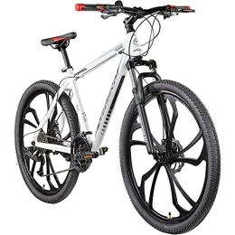 Galano Fahrräder Galano Primal Mountainbike für Jugendliche und Erwachsene ab 165 cm Fahrrad Bike Hardtail 27, 5 Zoll 650B mit Federgabel 24 Gänge (weiß / grau, 48 cm)
