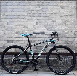 GBX Mountainbike GBX Fahrrad, Zusammenklappbares Mountainbike Mit Variabler Geschwindigkeit, Rahmenrder Aus Aluminiumlegierung, Strand-Schneemobilfahrrad Mit Doppelscheibenbremse, 26-Zoll-Rder, Blau, 24-Gang