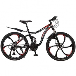 GQFGYYL-QD Fahrräder GQFGYYL-QD Mountainbike mit verstellbarem Sitz und Stoßdämpfung, Doppelscheibenbremse 26-Zoll-Räder 27-Gang, für Erwachsene im Freien, 3