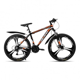 GUHUIHE Mountainbike GUHUIHE 26-Zoll-Fahrrad 21 Geschwindigkeitszahnräder Mountainbike-Suspensionsfahrrad mit Umwerfer- und Scheibenbremse (Color : Orange)